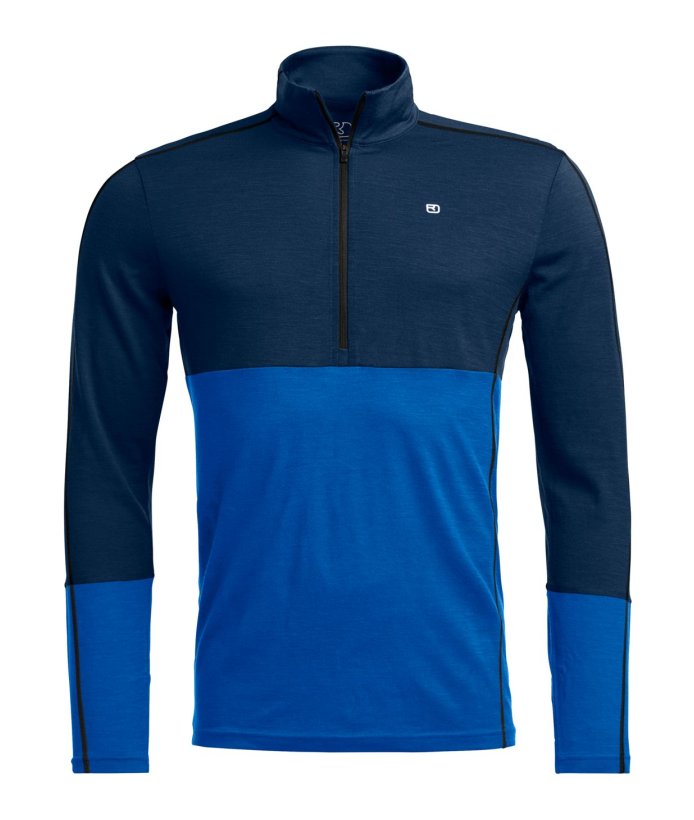 Farbe: deep ocean - 185 Rock´n´Wool Zip Neck M