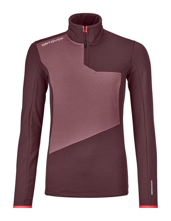 87112-34501-FLEECE_LIGHT_ZIP_NECK_W_winetasting-B-01.jpg Farbe: winetasting - Fleece Light Zip Neck W