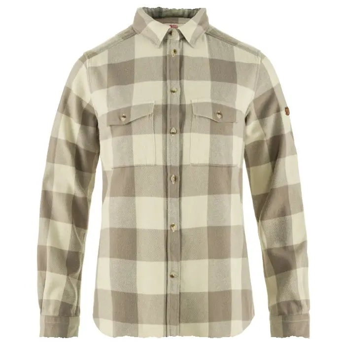 Farbe: 021-113 Fog/Chalk White - Övik Heavy Flannel Shirt W