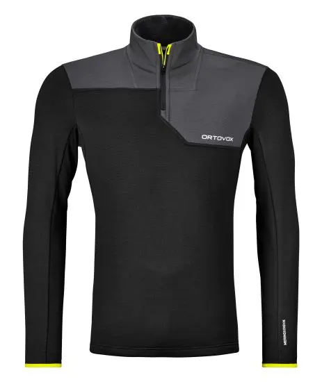 87102-90201-FLEECE_LIGHT_ZIP_NECK_M_black_raven-B-01.jpg Farbe: black raven - Fleece Light Zip Neck M