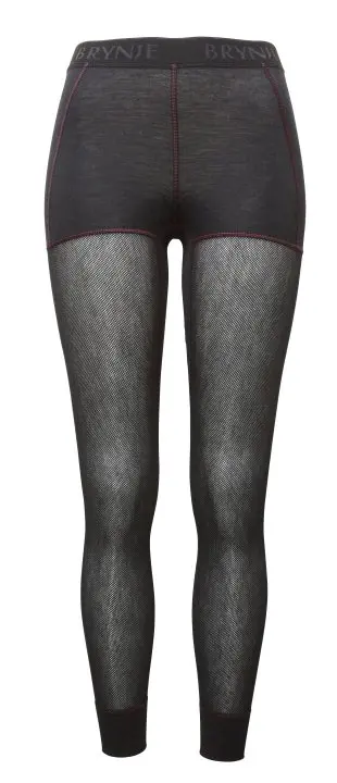 10140401-Wool Thermo-Fine Mesh-LadyLongs-BLACK.JPG Wool Thermo Light Lady Longs