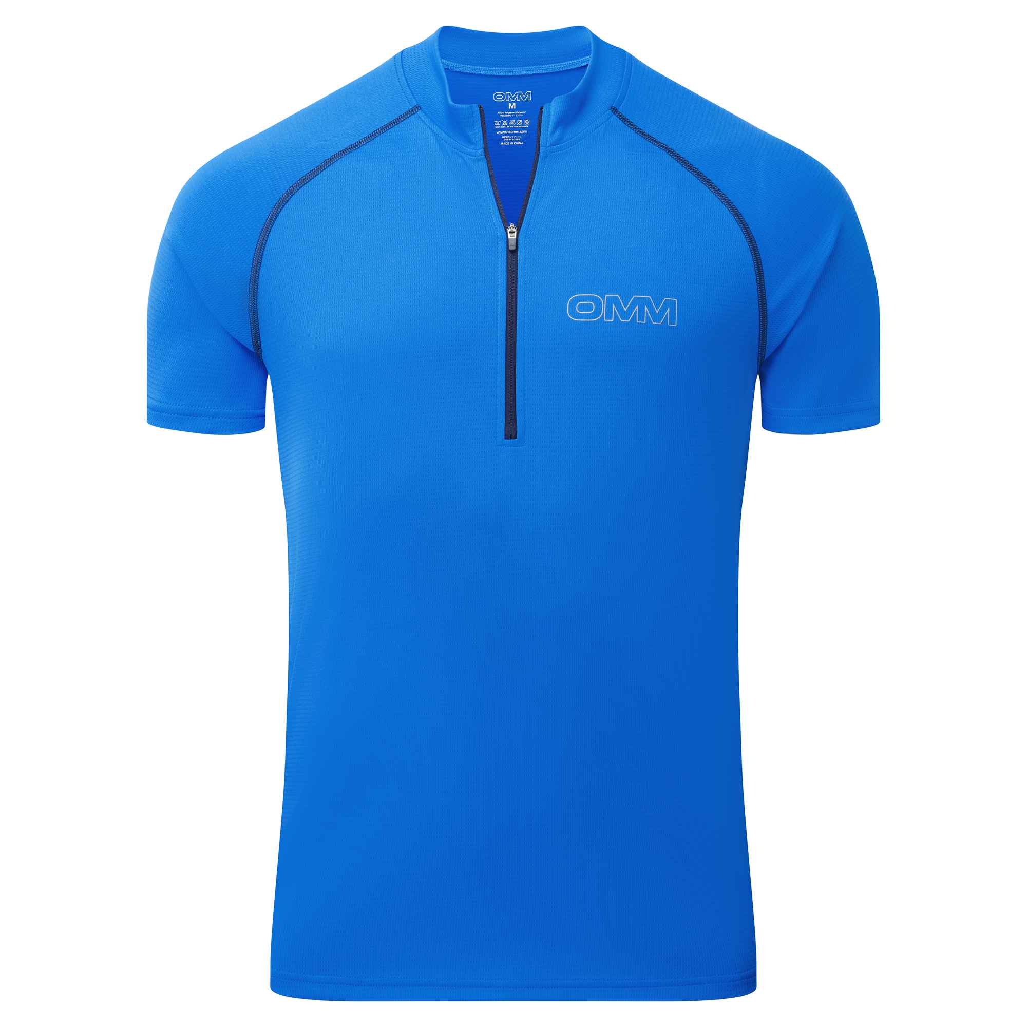 OC198_Bearing_Zip_Tee_Blue_Front.jpg Bearing Zip Tee S/S