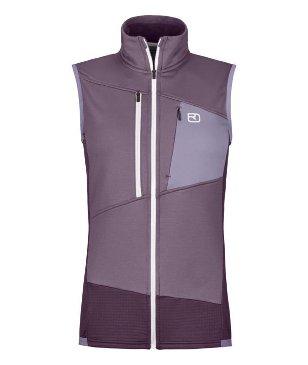 Farbe: dark wild berry - Fleece Grid Vest W