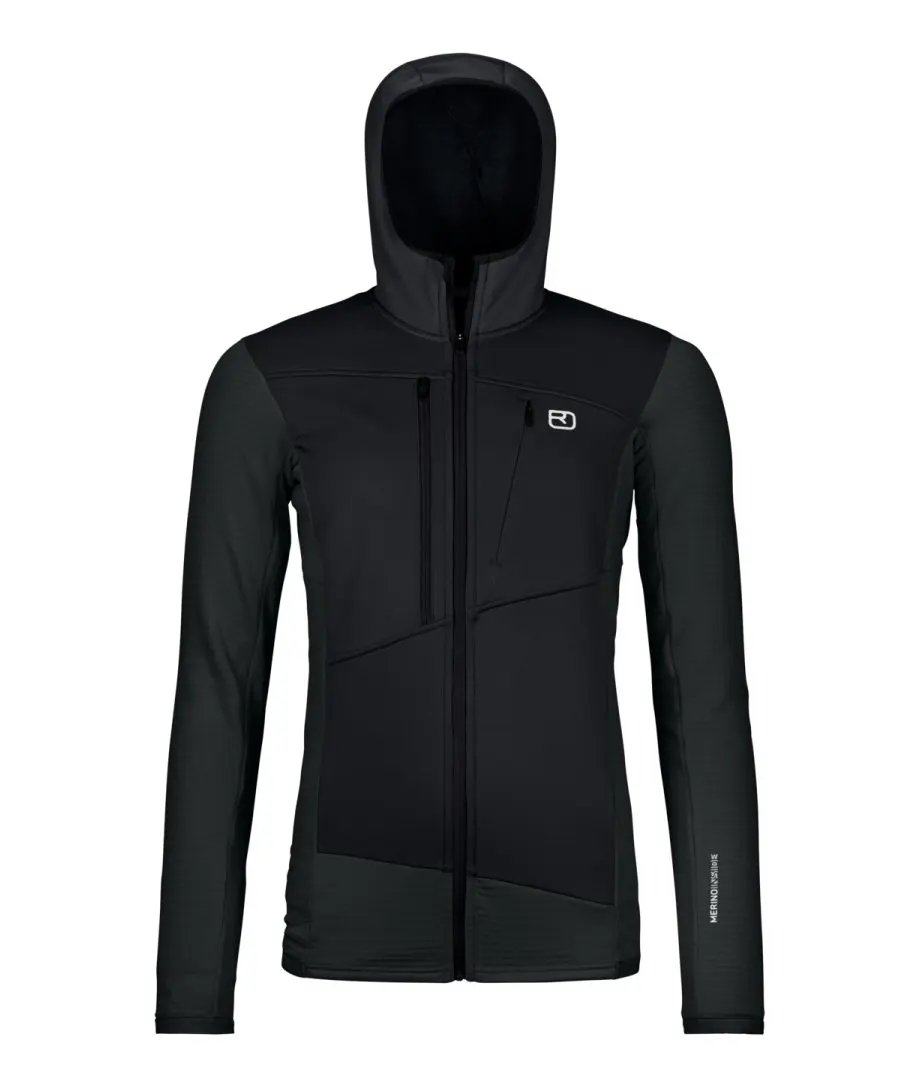 Farbe: black raven - Fleece Grid Hoody W