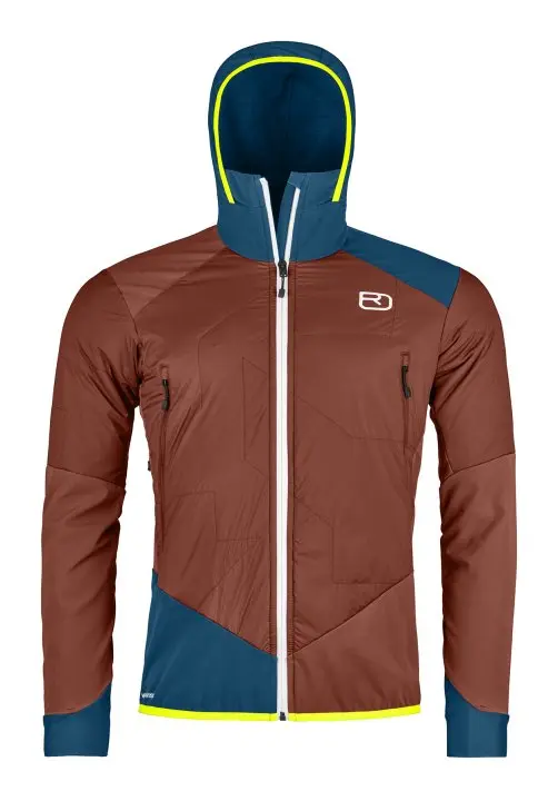 60113-23201-COL_BECCHEI_HYBRID_JACKET_M_clay_orange-B-01.jpg Farbe: clay orange - Swisswool Col Becchei Hybrid Jacket M