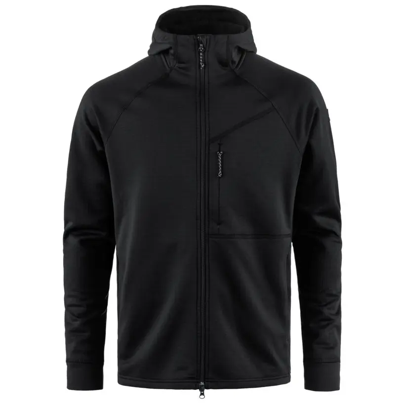 Farbe: 550 - Black - Abisko Grid Fleece Hoodie M