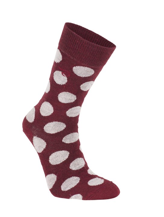 Farbe: 018/ ruby wine - Wool Sock Dot