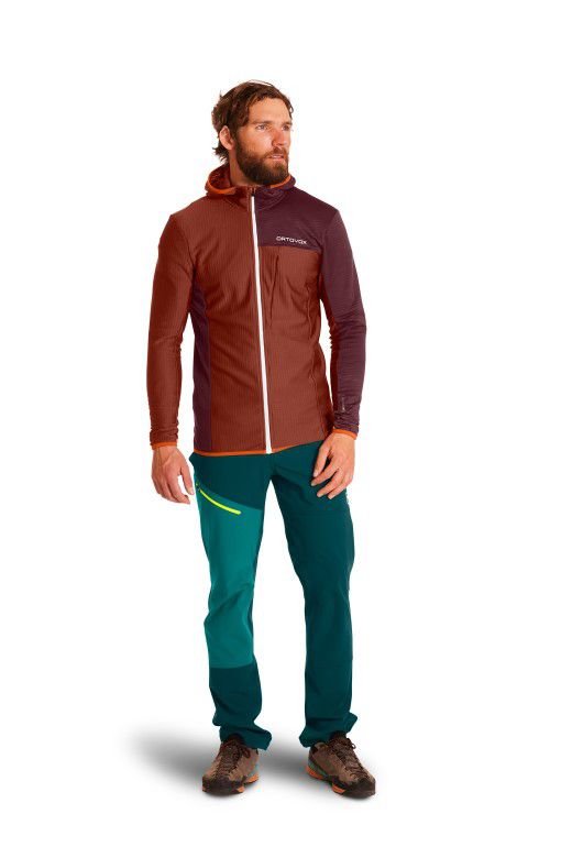 Fleece Light Grid Hooded Jacket M