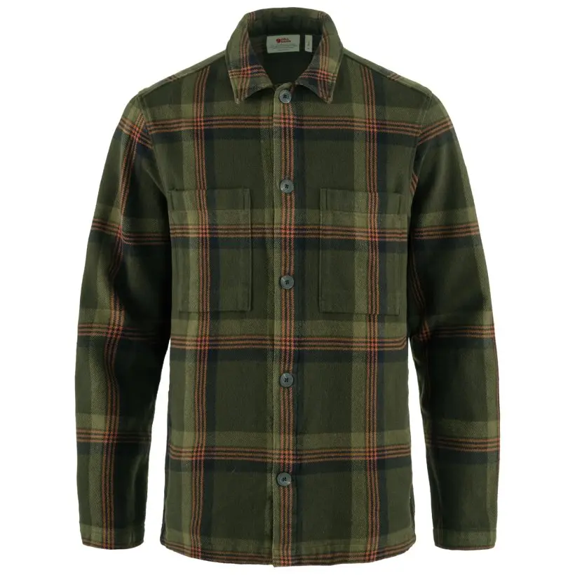 Singi Flannel Overshirt M Farbe: 662/555 - Deep Forest/Dark Navy - Singi Flannel Overshirt M