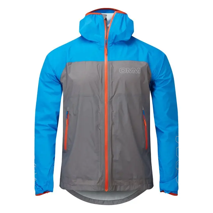 OC161_Wisp+_Jacket_WITH_POCKETS_GreyBlue_Hood_Down_Front.jpg Farbe: Grey/Blue - Wisp+ Jacket
