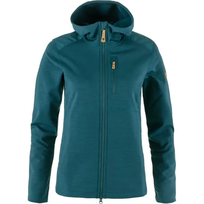 Keb_Fleece_Hoodie_W_86990-574_A_MAIN_FJR Farbe: 543 - Dawn Blue - Keb Fleece Hoodie W