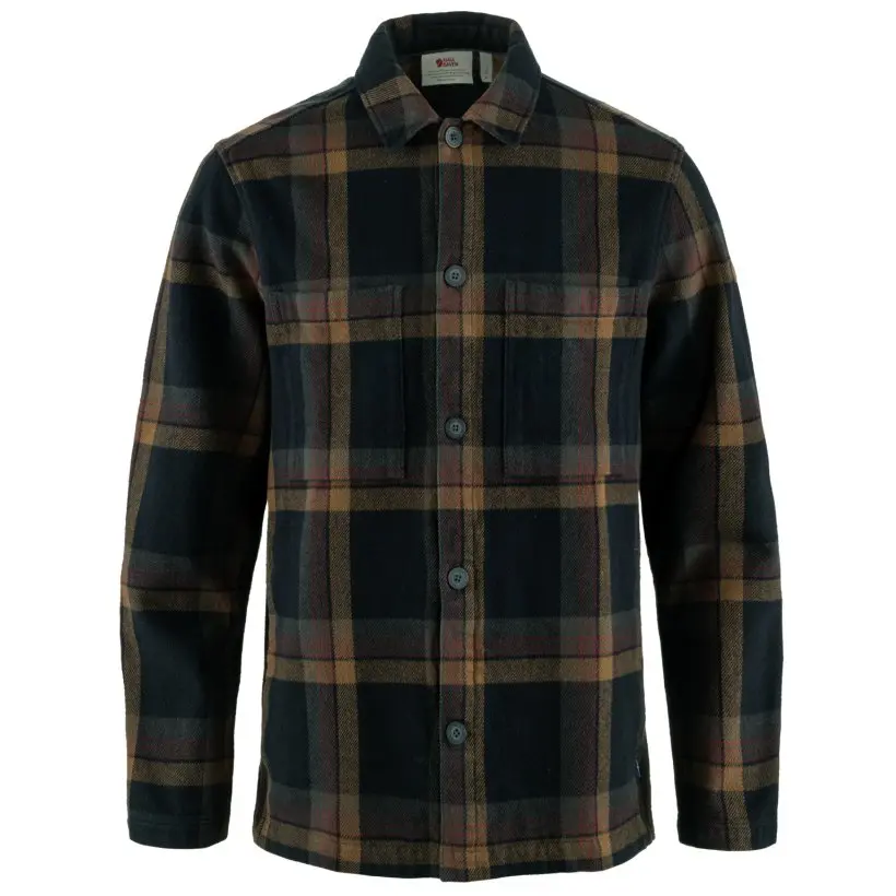 Singi Flannel Overshirt M Farbe: 555/265 - Dark Navy/Wood Brown - Singi Flannel Overshirt M
