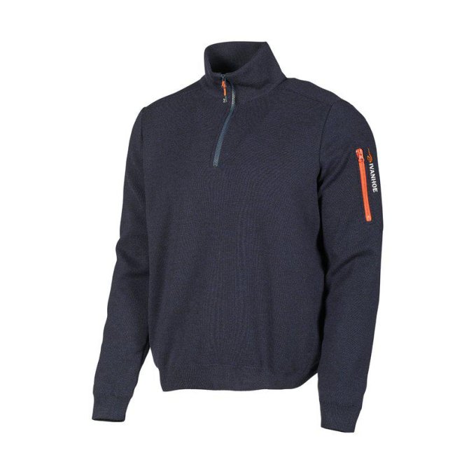 2100531022_Hadar_Half_Zip_WB_1.jpg Farbe: Navy - Hadar Half Zip Windbreaker