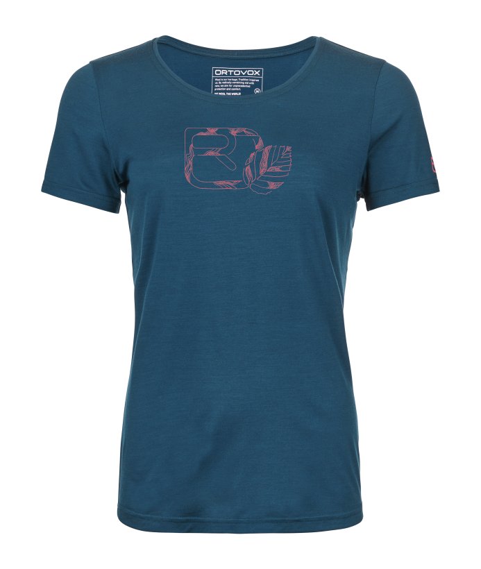 Farbe: petrol blue - 120 Cool Tec Leaf Logo TS W