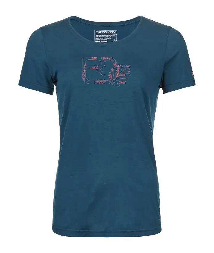 Farbe: petrol blue - 120 Cool Tec Leaf Logo TS W
