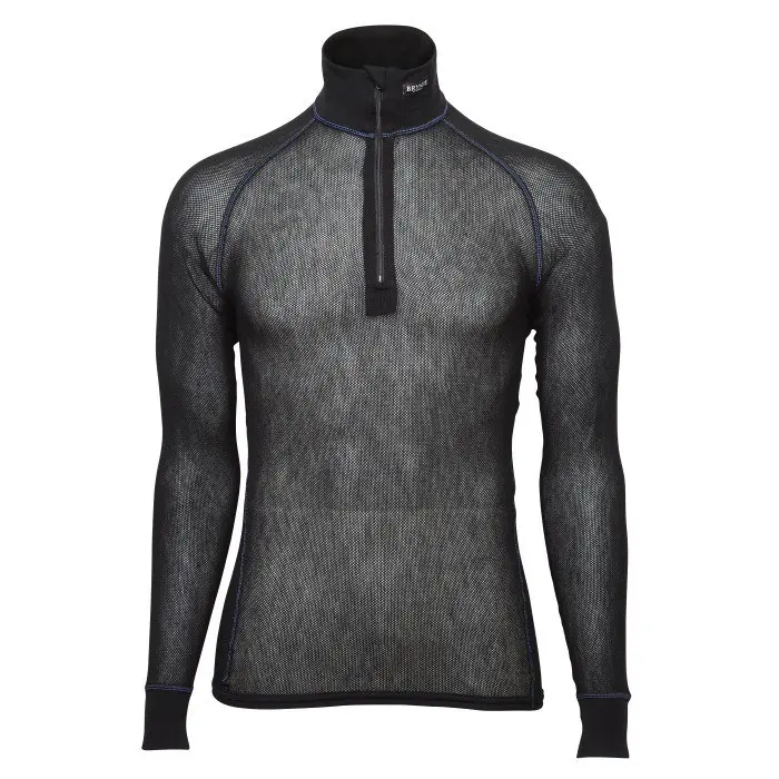 Wool Thermo Light Zip Polo 3/4 Neck