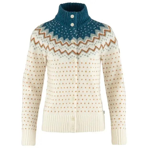 Farbe: 113/055 - Chalk White/Flint Grey - Övik Knit Cardigan W