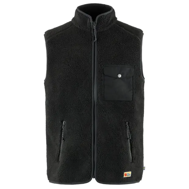 Farbe: 550/030 - Black Dark Grey - Vardag Pile Fleece Vest M