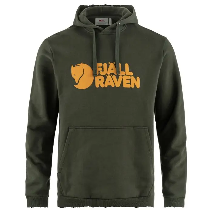 Farbe: Deep Forest - Fjällräven Logo Hoodie M