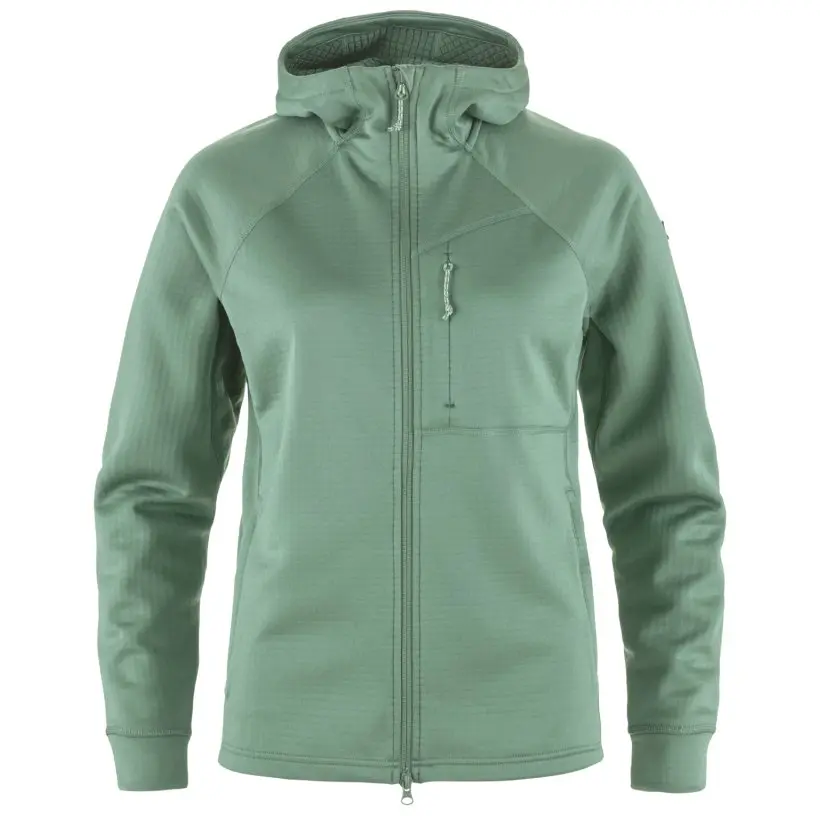 Abisko Grid Fleece Hoodie W Farbe: 614 - Patina Green - Abisko Grid Fleece Hoodie W