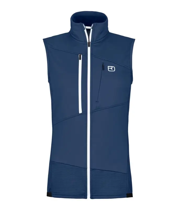 Fleece Grid Vest W Sequence Wind Vest W