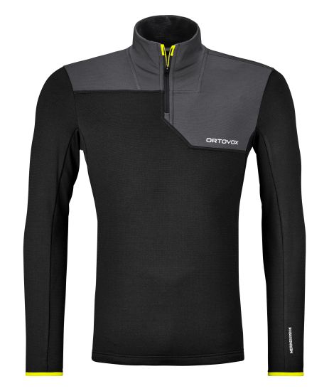 87102-90201-FLEECE_LIGHT_ZIP_NECK_M_black_raven-B-01.jpg Farbe: black raven - Fleece Light Zip Neck M