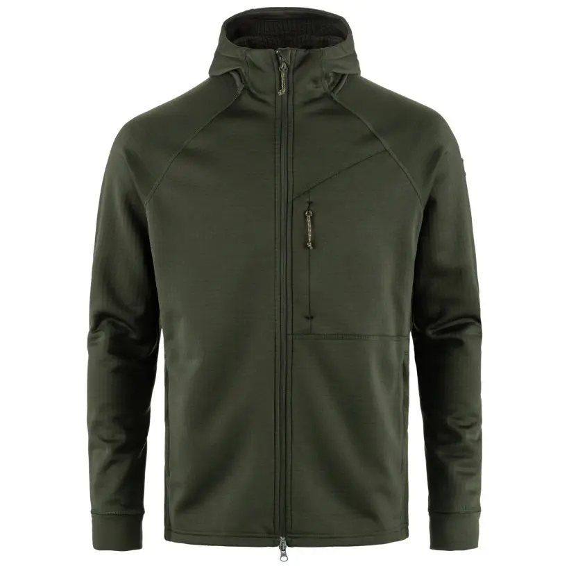 Farbe: 662 - Deep Forest - Abisko Grid Fleece Hoodie M