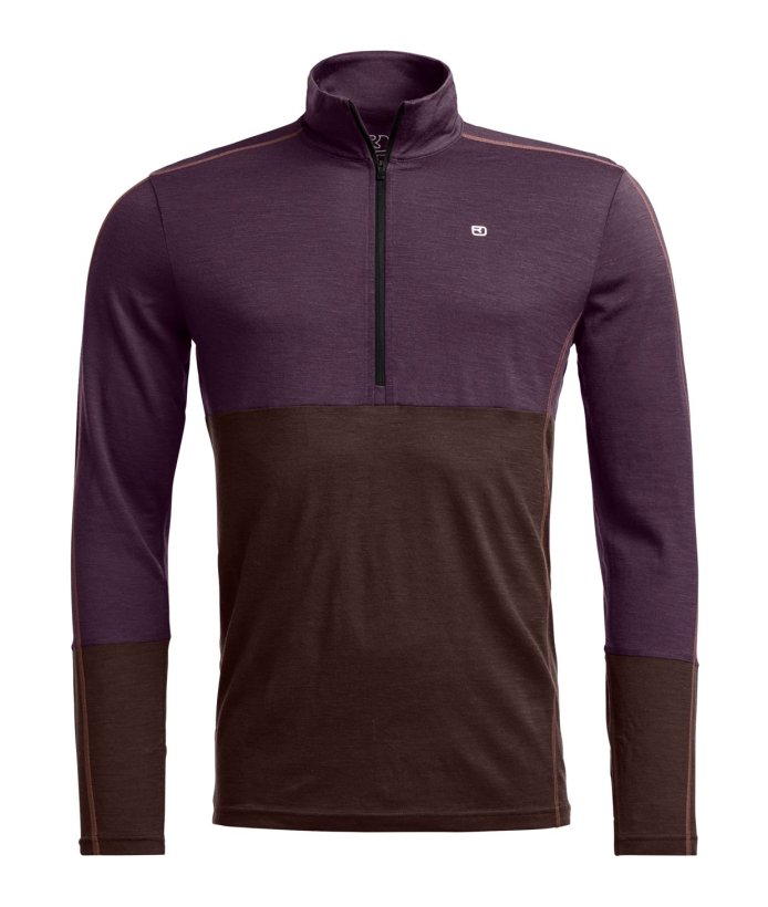 Farbe: dark wild berry - 185 Rock´n´Wool Zip Neck M