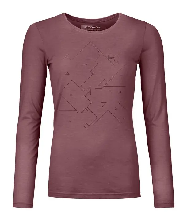 Farbe: mountain rose - 185 Merino Tangram LS W