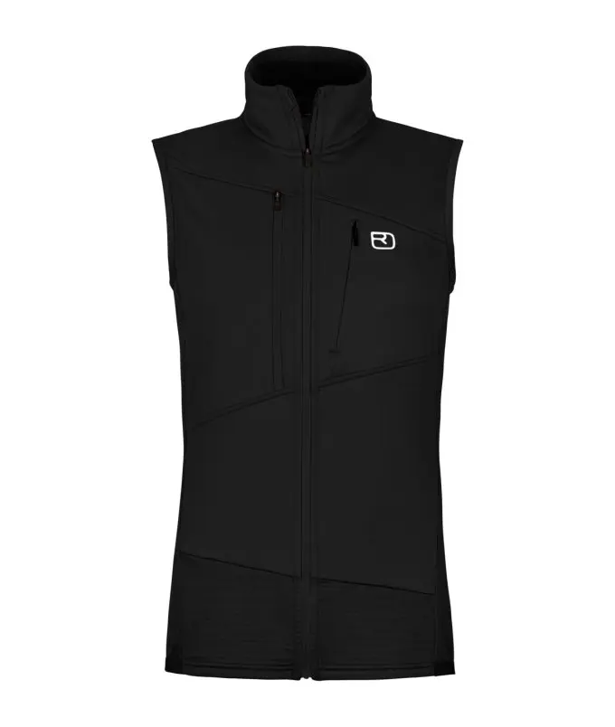 Farbe: black raven - Fleece Grid Vest W