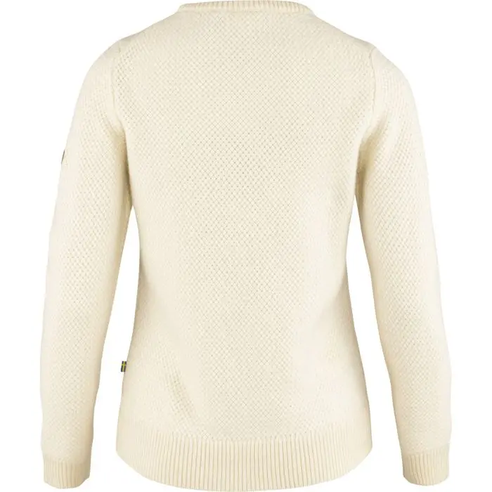 Farbe: 113 - Chalk White - Övik Structure Sweater W Farbe: 113 - Chalk White - Övik Structure Sweater W