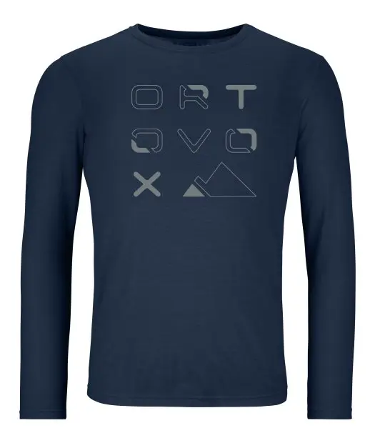 Farbe: Deep Ocean - 185 Merino Brand Outline LS M