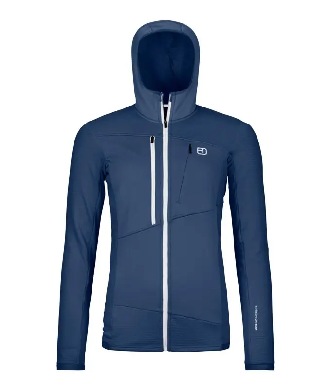 377742-87204-57401-FLEECE_GRID_HOODY_W_blue_nunatak-B-01.jpg Farbe: deep ocean - Fleece Grid Hoody W