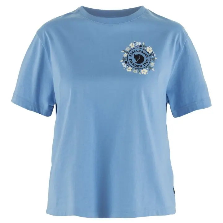 Farbe: Ultramarine - Fjällblomster Logo T-shirt W