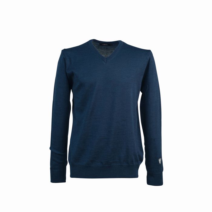 Farbe: 022 - navy - Merino V-Neck Male