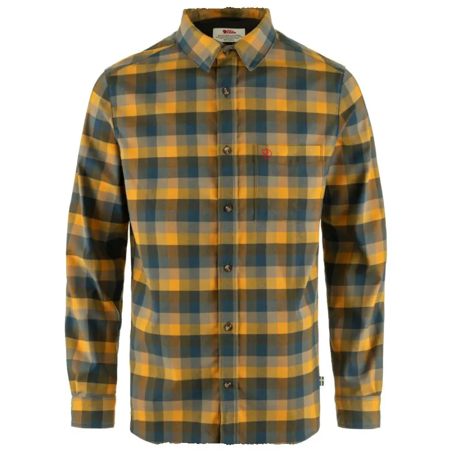 Lappland_Stretch_Flannel_Shirt_M_12600195-625-570_A_MAIN_FJR.jpg Farbe: 625-570 Laurel Green-Mountain Blue - Lappland Stretch Flannel Shirt M