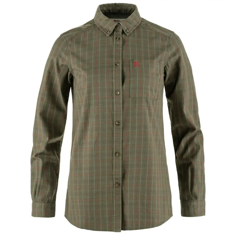 Sörmland Lite Flannel Shirt W Farbe: 625/622 - Laurel Green/Light Olive - Sörmland Lite Flannel Shirt W