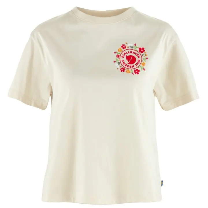 Fjallblomster_Logo_T-shirt_W_14600213-113_A_MAIN_FJR.jpg Farbe: Chalk Weiß - Fjällblomster Logo T-shirt W