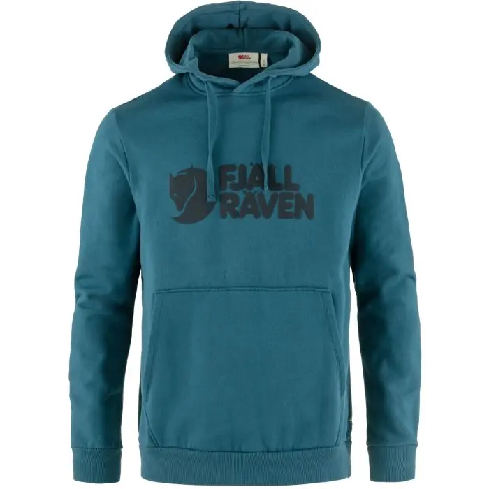 Fjällräven Logo Hoodie M Farbe: Deep Sea - Fjällräven Logo Hoodie M