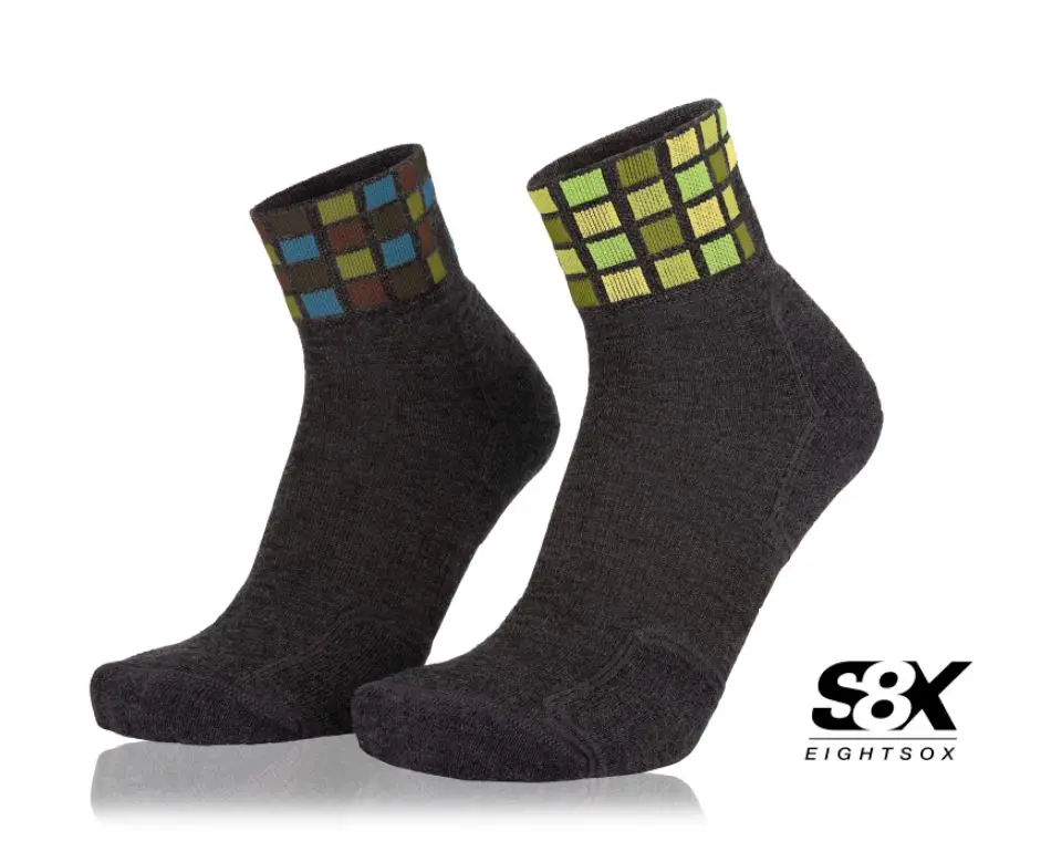 Farbe: Dark Grey Melange / Olive - Color Mid Merino