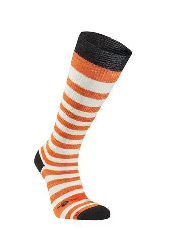 4100112049_Wool Sock Comp_Orange.jpg Wool Sock Compression Stripe