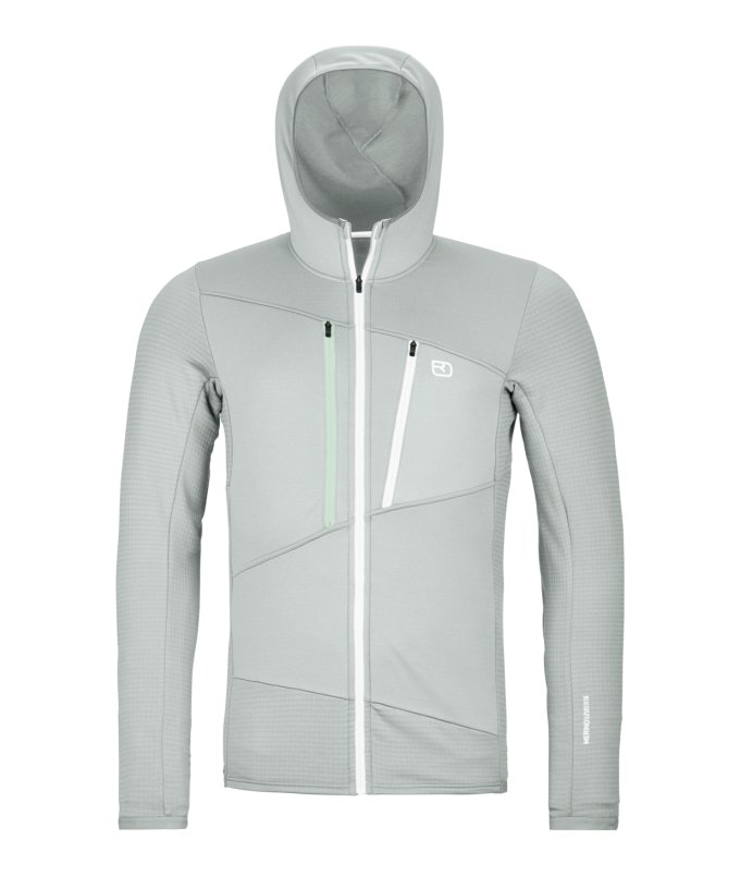 Farbe: grey ice - Fleece Grid Hoody M