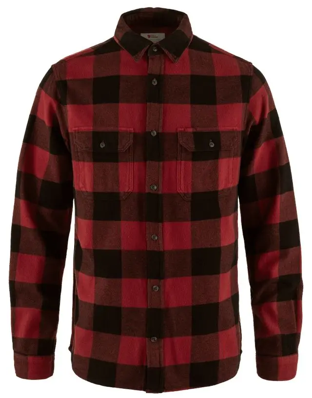 Övik Heavy Flannel Shirt Farbe: Red/Black - Övik Heavy Flannel Shirt