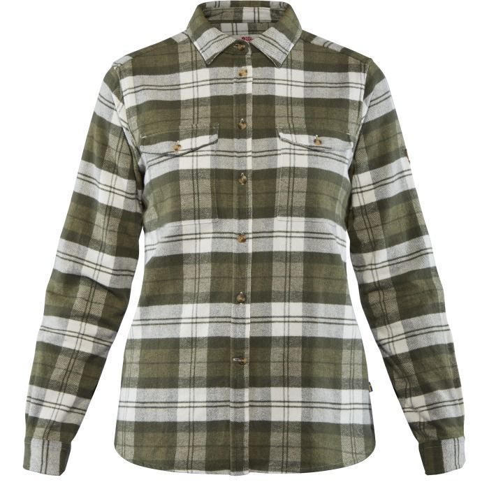 Farbe: 614/679 - Patina Green/Deep Patina - Övik Heavy Flannel Shirt W Farbe: 614/679 - Patina Green/Deep Patina - Övik Heavy Flannel Shirt W