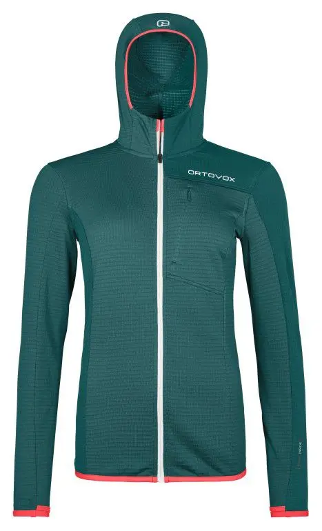 source534414.jpg Farbe: pacific green - Fleece Light Grid Hooded Jacket W