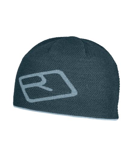 Farbe: dark arctic grey - Merino Logo Knit Beanie