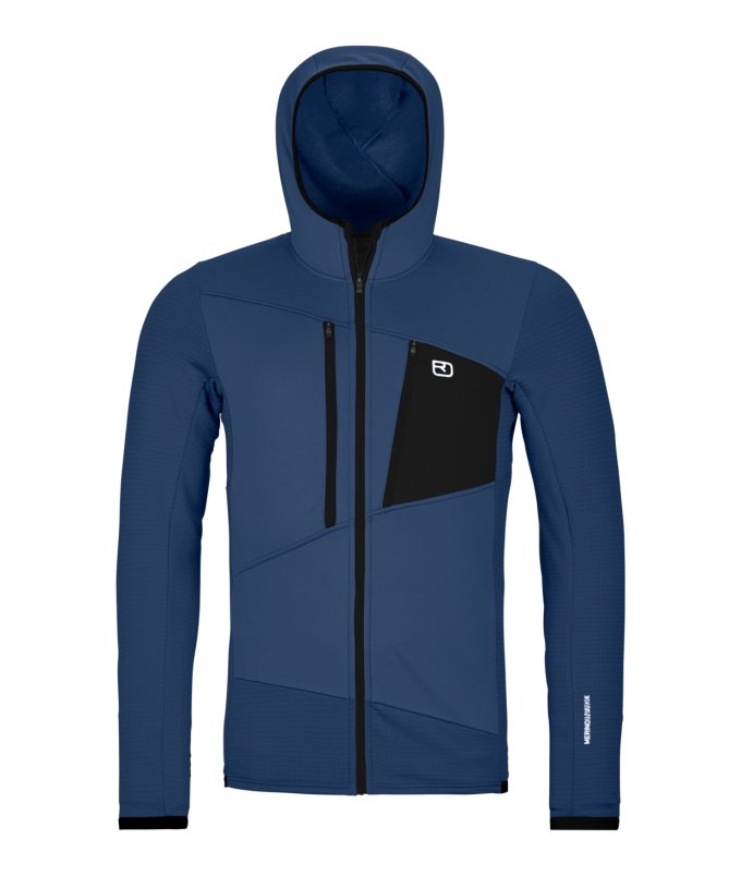 Farbe: blue nunatak - Fleece Grid Hoody M