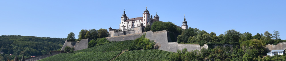 Blick auf die Festung Marienberg in Würzburg