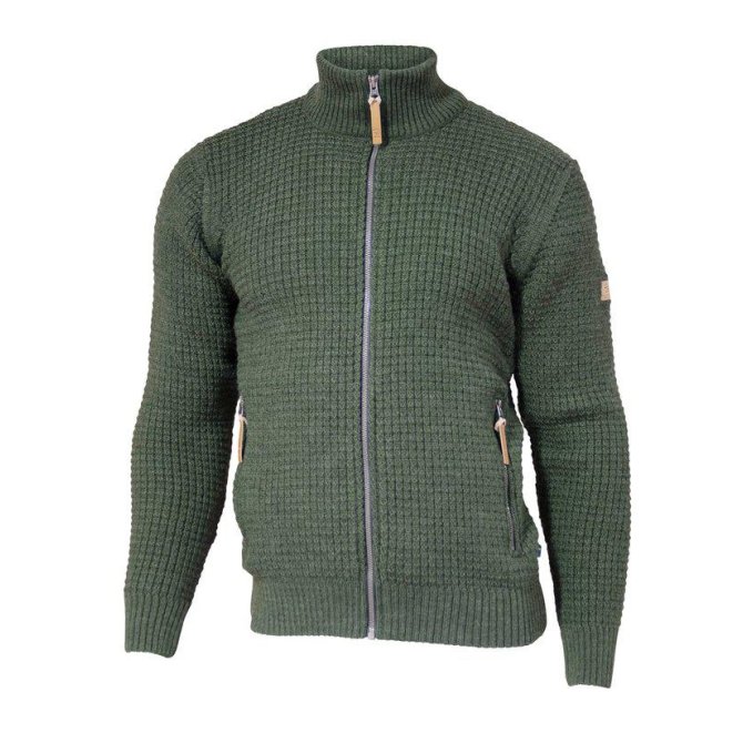 2100496075_Moritz_Full_Zip_075 Farbe: Loden Green - Moritz Full Zip