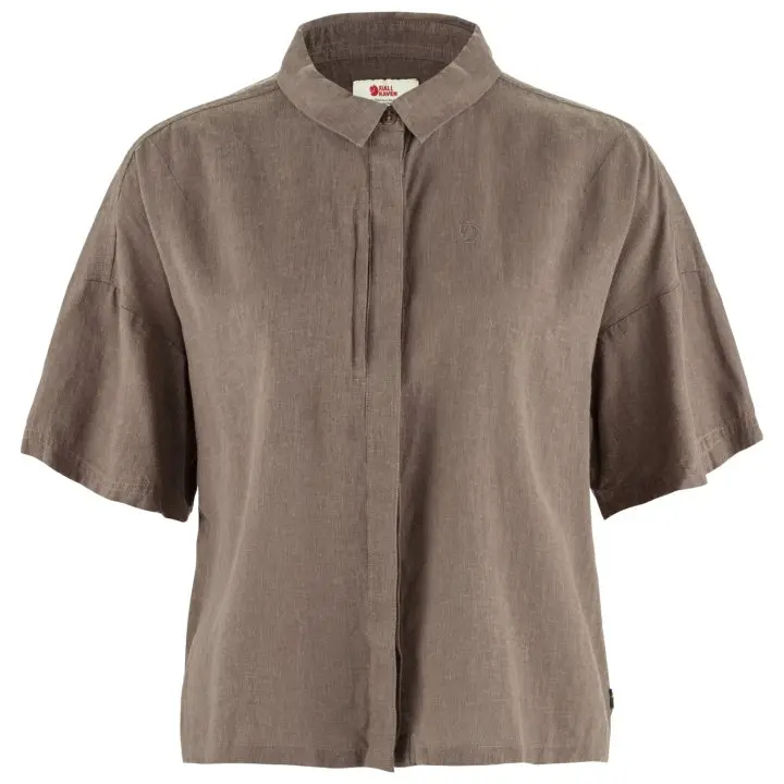Övik Hemp Camp Shirt SS W Farbe: Suede Brown - Övik Hemp Camp Shirt SS W